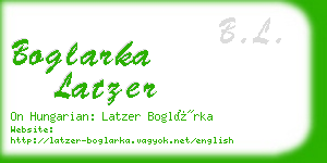 boglarka latzer business card